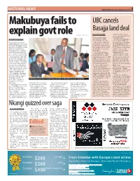 Makubuya Fails to Explain Govt Role
