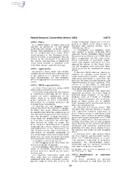 Natural Resources Conservation Service, USDA § 657.5