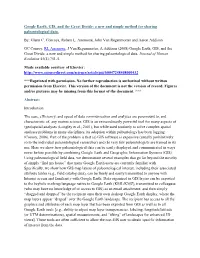 Google Earth, GIS, and the Great Divide: a New and Simple Method for Sharing Paleontological Data