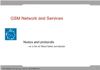 GSM Network and Services