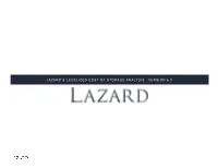 LEVELIZED COST of STORAGE ANALYSIS — VERSION 6.0 Table of Contents