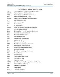 Preliminary Final Environmental Impact Statement