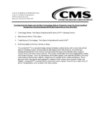 Tracking Form for Applicants for New Technology Add-On Payments Under the Acute Inpatient Prospective Payment System (IPPS) for Federal Fiscal Year (FY) 2017