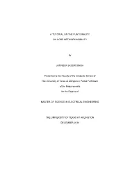 A Tutorial on the Funtionality on Core Network Mobility
