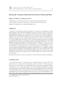 Intraspecific Variations of Idiosomal Setal Patterns of Phytoseiid Mites
