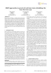MILP Approaches to Practical Real-Time