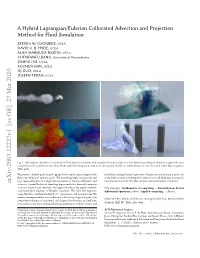 A Hybrid Lagrangian/Eulerian Collocated Advection and Projection Method for Fluid Simulation