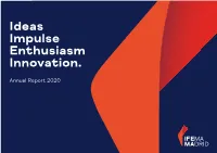 Annual Report 2020 Ideas Impulse Enthusiasm Innovation