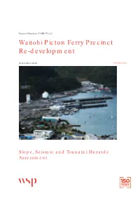 Appendix U WSP Slope Seismic and Tsunami Hazards Assessment