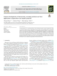 Current Developments of Bacteriocins, Screening Methods and Their Application in Aquaculture and Aquatic Products