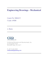 Engineering Drawings - Mechanical