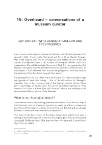 Passionate Histories: Myth, Memory and Indigenous Australia