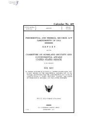 Presidential and Federal Records Act Amendments of 2014
