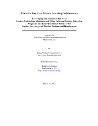 Toward a Bay Area Science Learning Collaboratory