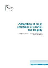 Adaptation of Aid in Situations of Conflict and Fragility