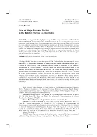 Law on Stage-Forensic Tactics in the Trial of Marcus Caelius Rufus