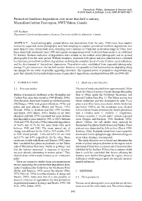 Permafrost Landform Degradation Over More Than Half a Century, Macmillan/Caribou Pass Region, NWT/Yukon, Canada