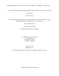 Reflection for Situated Learning: a Mindful Approach