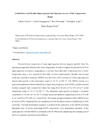A Solid-State and Flexible Supercapacitor That Operates Across a Wide Temperature Range