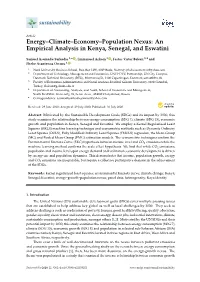 An Empirical Analysis in Kenya, Senegal, and Eswatini
