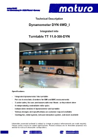 Dynamometer DYN 6WD I Turntable TT 11.0-30T-DYN
