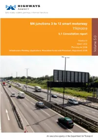 Volume 5.0 M4 Junctions 3 to 12 Smart Motorway TR010019