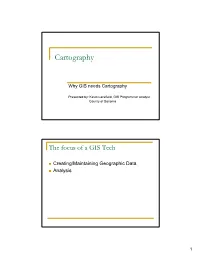 Why GIS Needs Cartography
