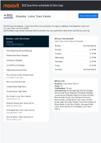 802 Bus Time Schedule & Line Route