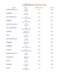 CREDIT LIST Max Liveact Copy