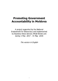 Promoting Government Accountability in Moldova