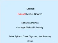 Tutorial: Causal Model Search