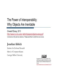 Why Objects Are Inevitable