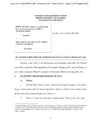 Case 3:17-Cv-00739-TJC-JBT Document 137 Filed 12/07/17 Page 1 of 37 Pageid 5022