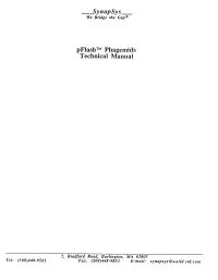Pflash Phagemids Technical Manual