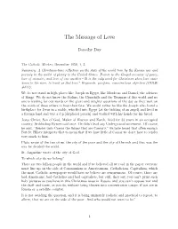 The Message of Love