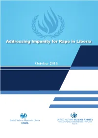 Addressing Impunity for Rape in Liberia October 2016