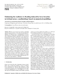 Enhancing the Resilience to Flooding Induced by Levee Breaches In