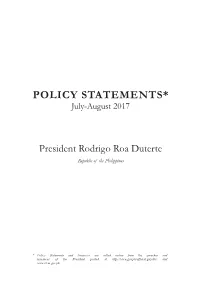 Policy Statements 4 2017.Indd