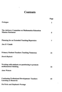 Teaching Repertoire