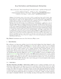Key Derivation and Randomness Extraction