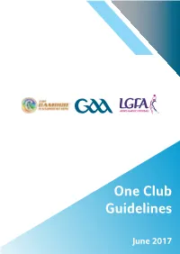 One Club Guidelines