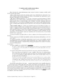 Section 9: Analysis and Resynthesis Procedures