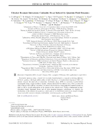 Ultrafast Resonant Interatomic Coulombic Decay Induced by Quantum Fluid Dynamics
