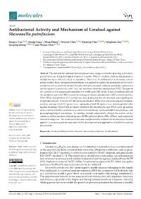 Antibacterial Activity and Mechanism of Linalool Against Shewanella Putrefaciens