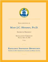 Hendrix Inauguration Program Digital 2016.Indd