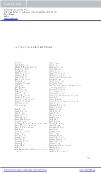 Index of Modern Authors