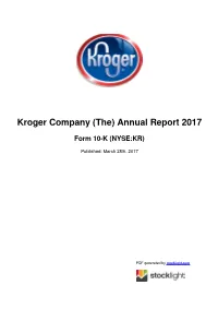 Kroger Company (The) Annual Report 2017