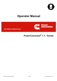 Operator Manual