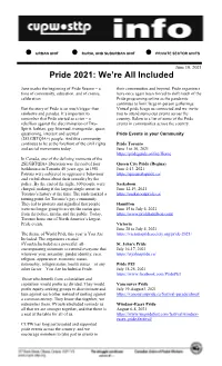 Pride 2021: We’Re All Included