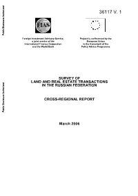 Survey of Land and Real Estate Transactions in the Russian Federation